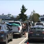 Long waits for ferry riders heading home from 4th of July – KIRO 7 News Seattle